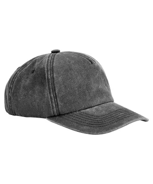 Vintage Black - Relaxed 5-panel vintage cap