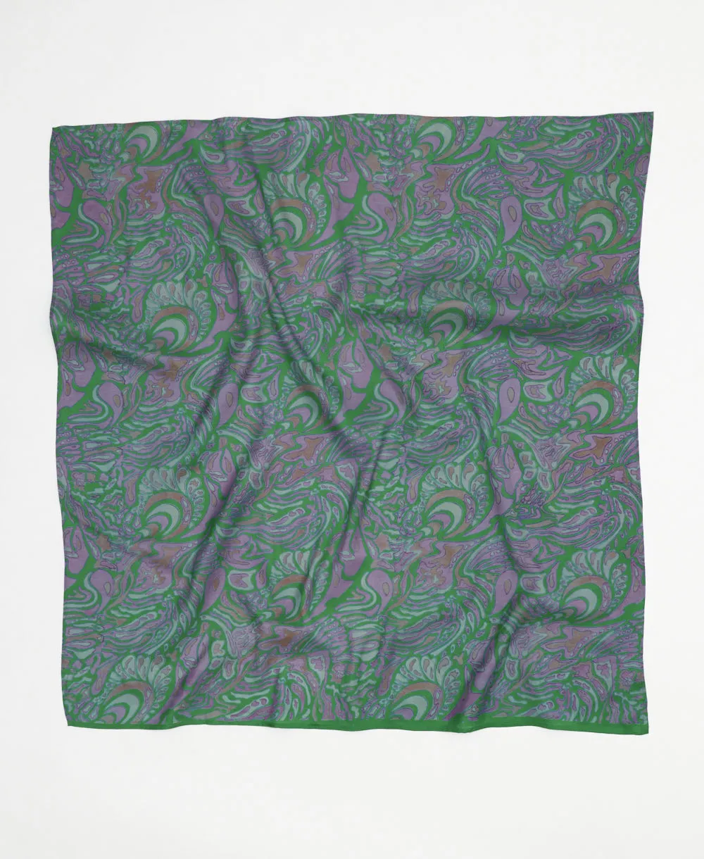 Vintage Silk Square Scarf - No. 240723