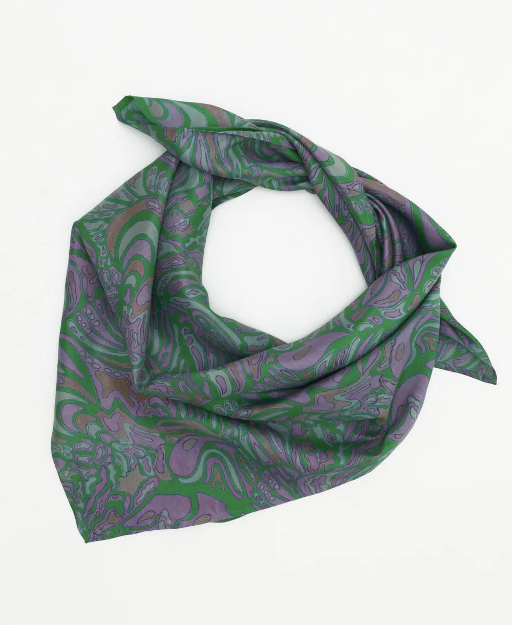 Vintage Silk Square Scarf - No. 240723