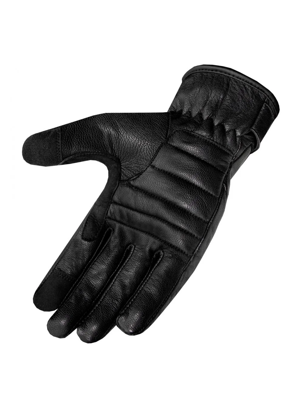 Warm Thermo Touch Screen Classic Short Gauntlet Leather Motorcycle gloves