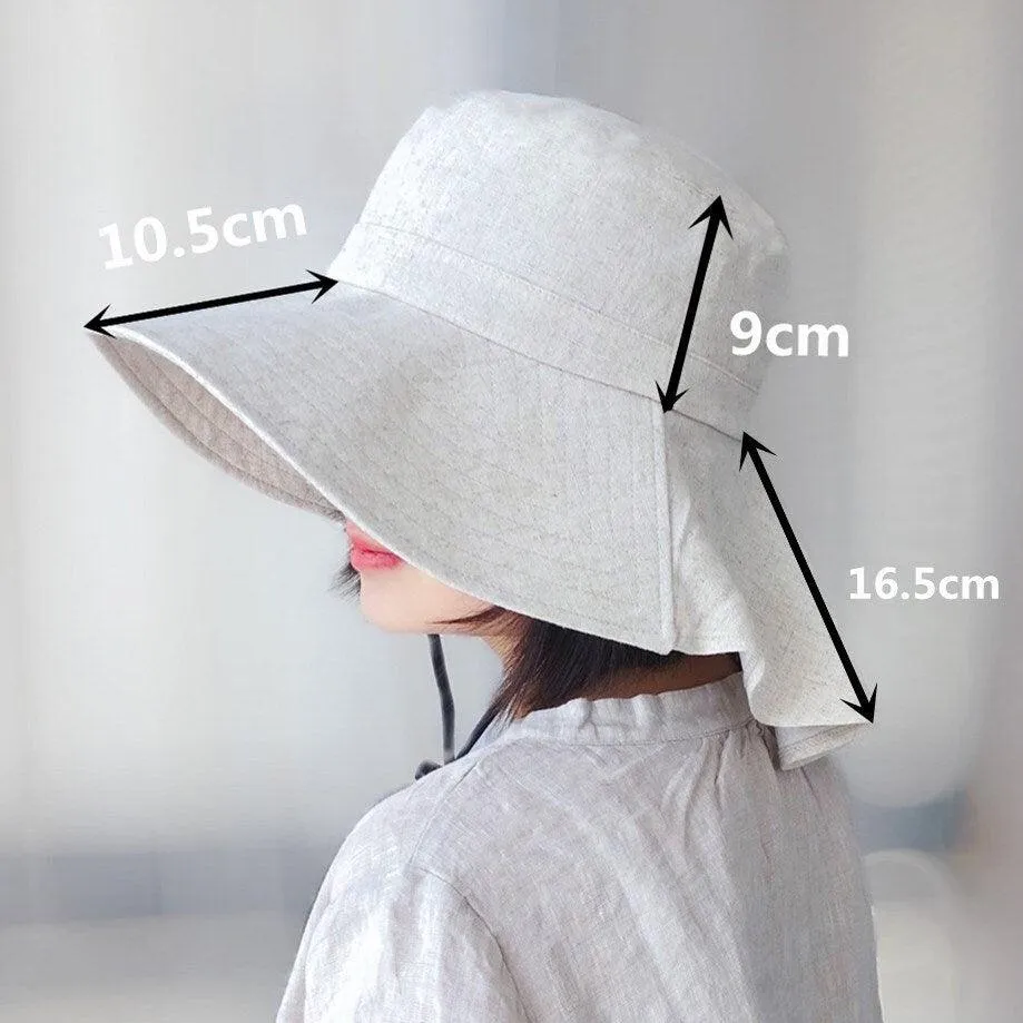 Wide Brim Bucket Hat