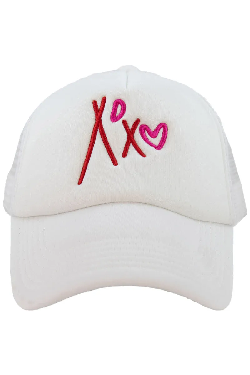 XOXO Heart Foam Trucker Hat